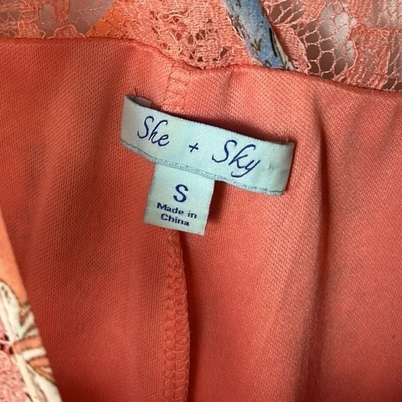 She  & Sky dress,silk,halter,plisse,lace,floral flounce,summer dress,boho,event - Picture 13 of 15